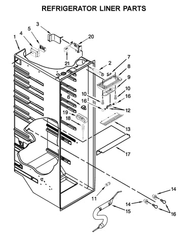 Refrigerator liner parts
