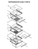 Refrigerator shelf parts