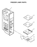 Freezer liner parts