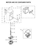 Motor and ice container parts