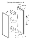 Refrigerator door parts