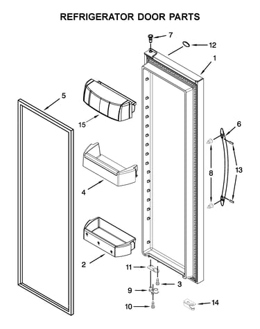 Refrigerator door parts