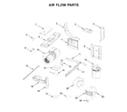 KitchenAid KMLS311HWH0 air flow parts diagram