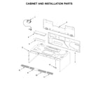 KitchenAid KMLS311HBL0 cabinet and installation parts diagram