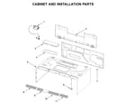 KitchenAid YKMLS311HBS0 cabinet and installation parts diagram