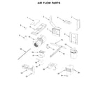 KitchenAid KMLS311HWH1 air flow parts diagram