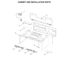KitchenAid KMLS311HBL1 cabinet and installation parts diagram