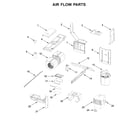 KitchenAid KMLS311HBL2 air flow parts diagram