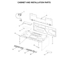 KitchenAid KMLS311HWH2 cabinet and installation parts diagram