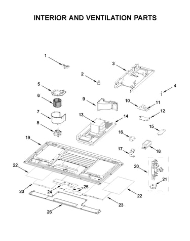 Interior and ventilation parts