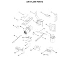 KitchenAid KMLS311HWH3 air flow parts diagram