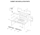 KitchenAid KMLS311HWH3 cabinet and installation parts diagram