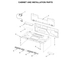 KitchenAid YKMLS311HSS2 cabinet and installation parts diagram