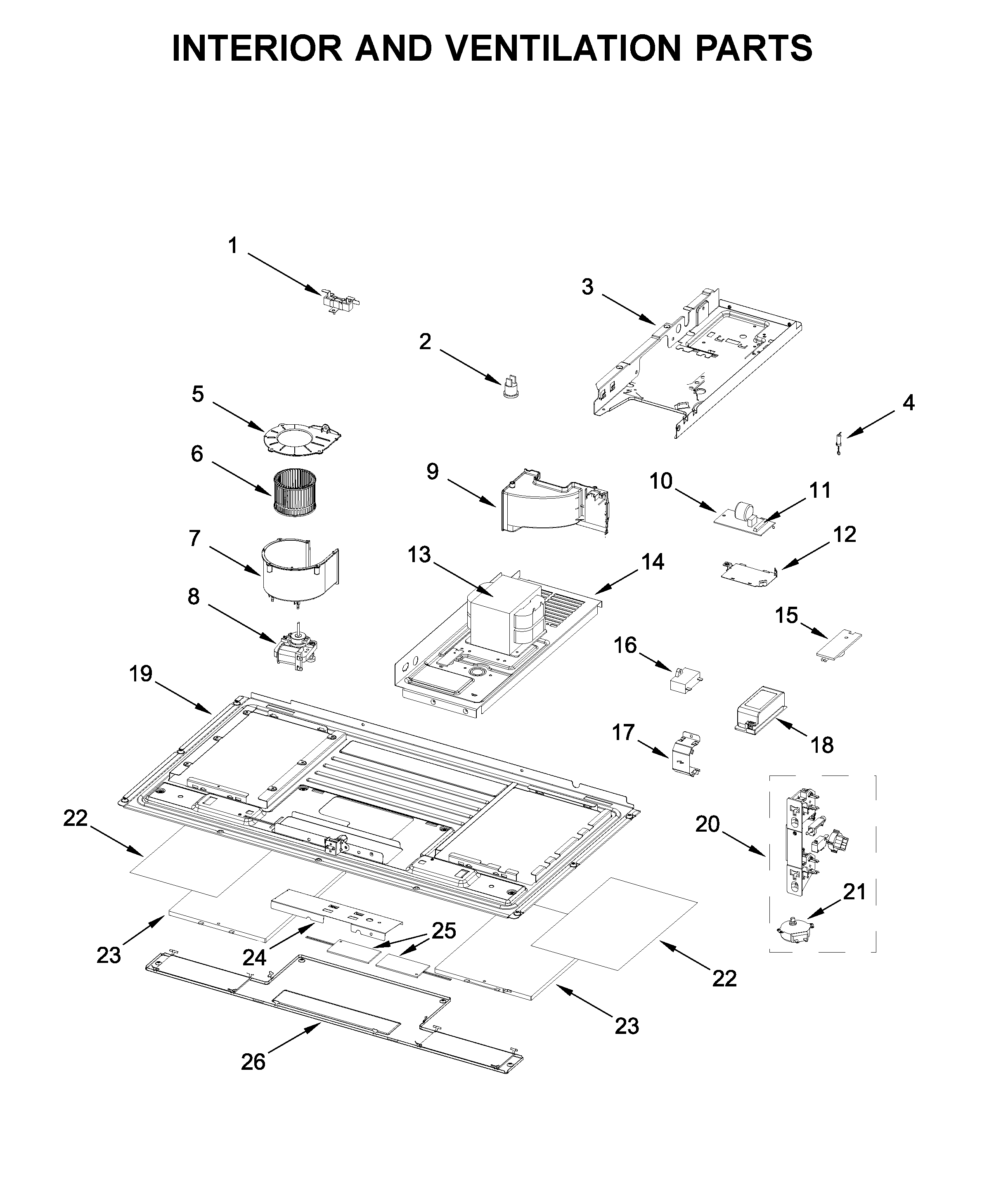 INTERIOR AND VENTILATION PARTS