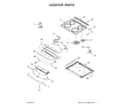 Whirlpool YWEE510S0FV2 cooktop parts diagram