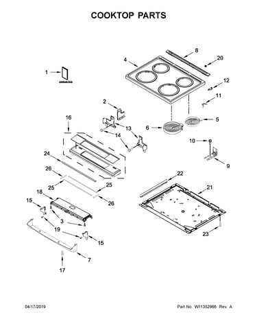 Cooktop parts