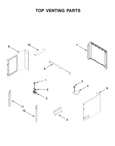Top venting parts