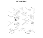 KitchenAid KMLS311HBL4 air flow parts diagram