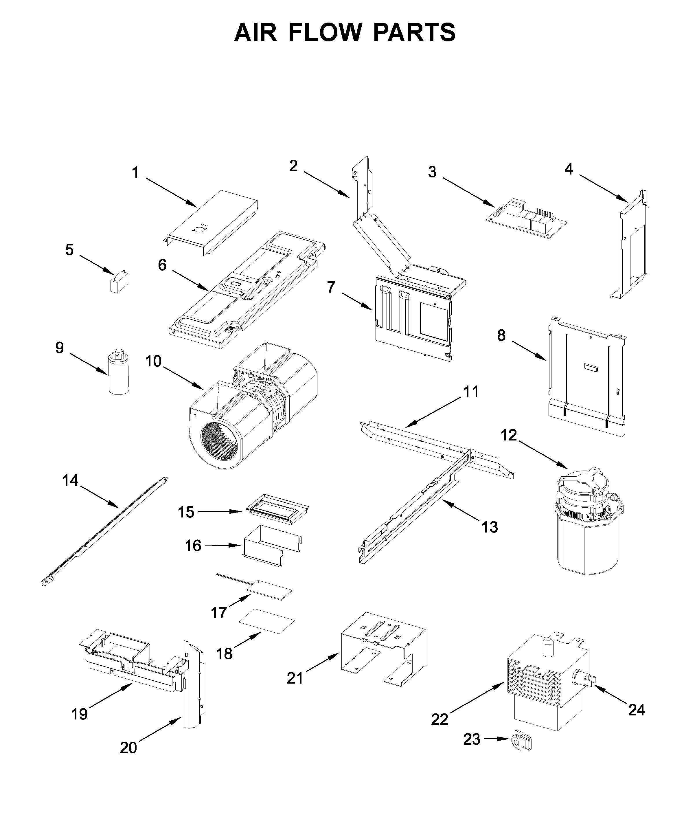 Air flow parts
