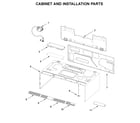 KitchenAid KMLS311HBS5 cabinet and installation parts diagram