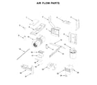 KitchenAid KMLS311HWH6 air flow parts diagram