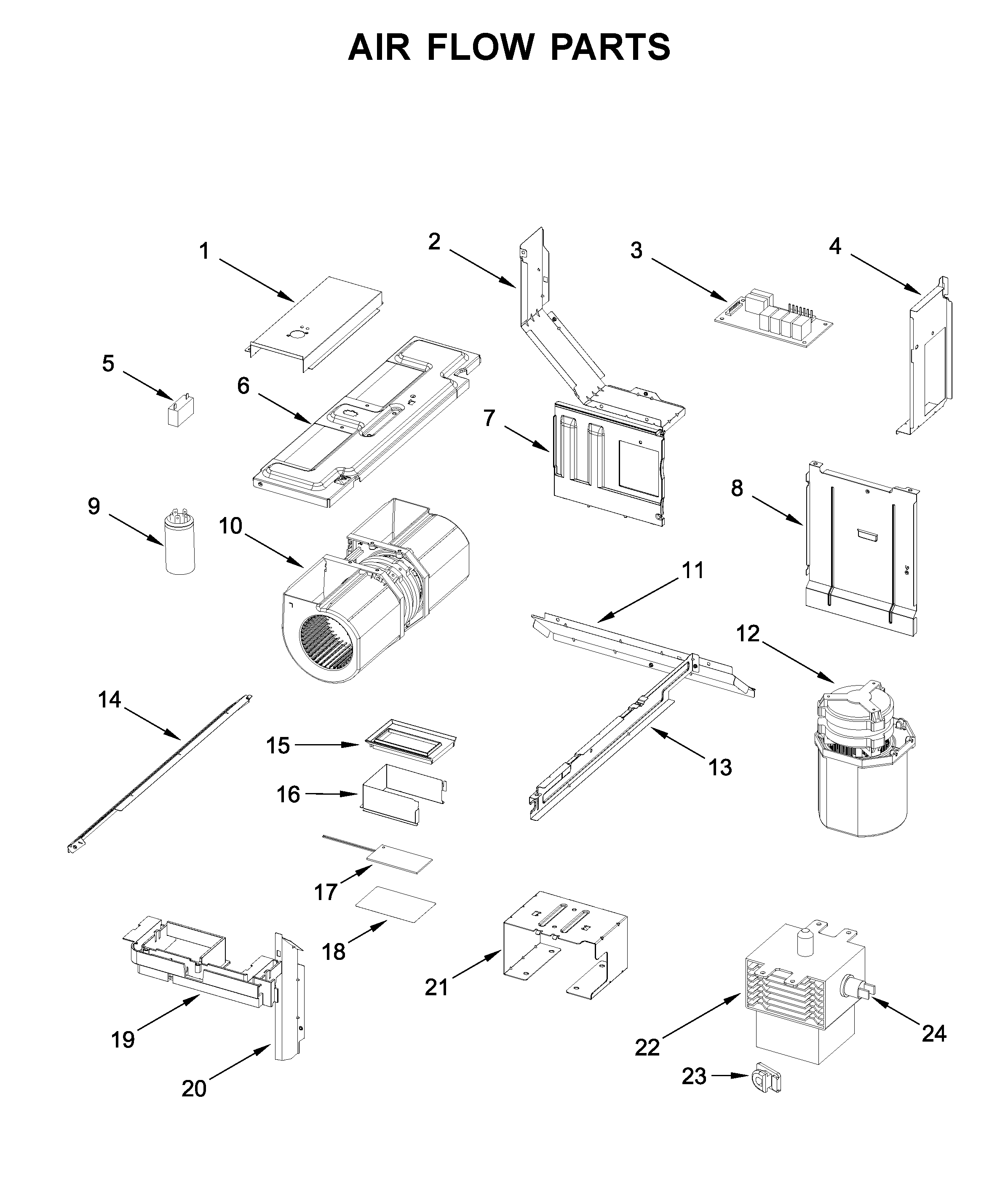 Air flow parts