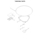 KitchenAid KMLS311HWH7 turntable parts diagram