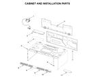 KitchenAid KMLS311HWH7 cabinet and installation parts diagram