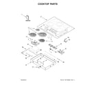 Whirlpool WCE97US6HS01 cooktop parts diagram