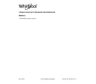 Whirlpool WRF555SDHV02 cover sheet diagram