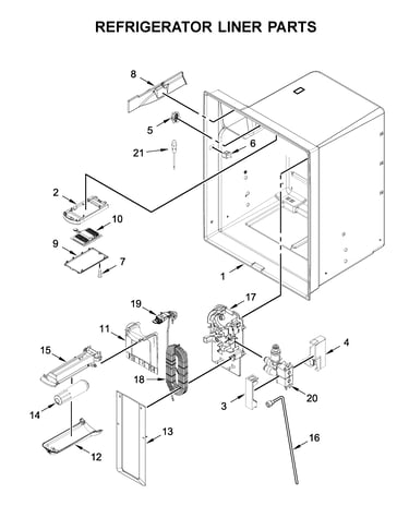 Refrigerator liner parts