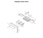 Whirlpool WRF555SDHV02 freezer door parts diagram