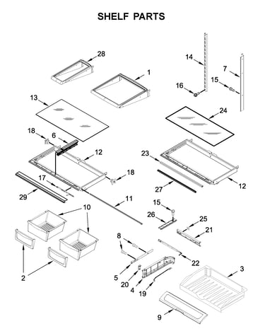 Shelf parts