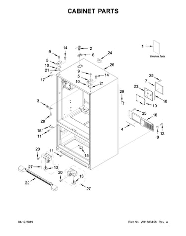 Cabinet parts