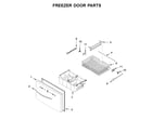 Whirlpool WRF555SDHB01 freezer door parts diagram