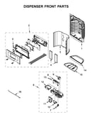 Dispenser front parts