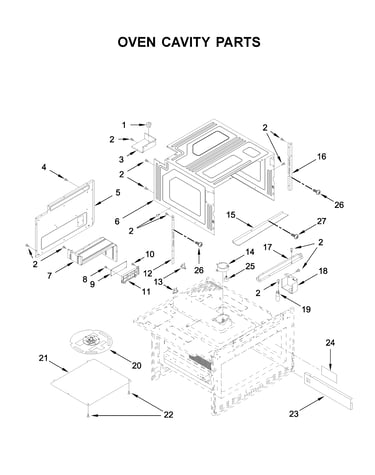 Oven cavity parts