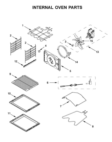 Internal oven parts