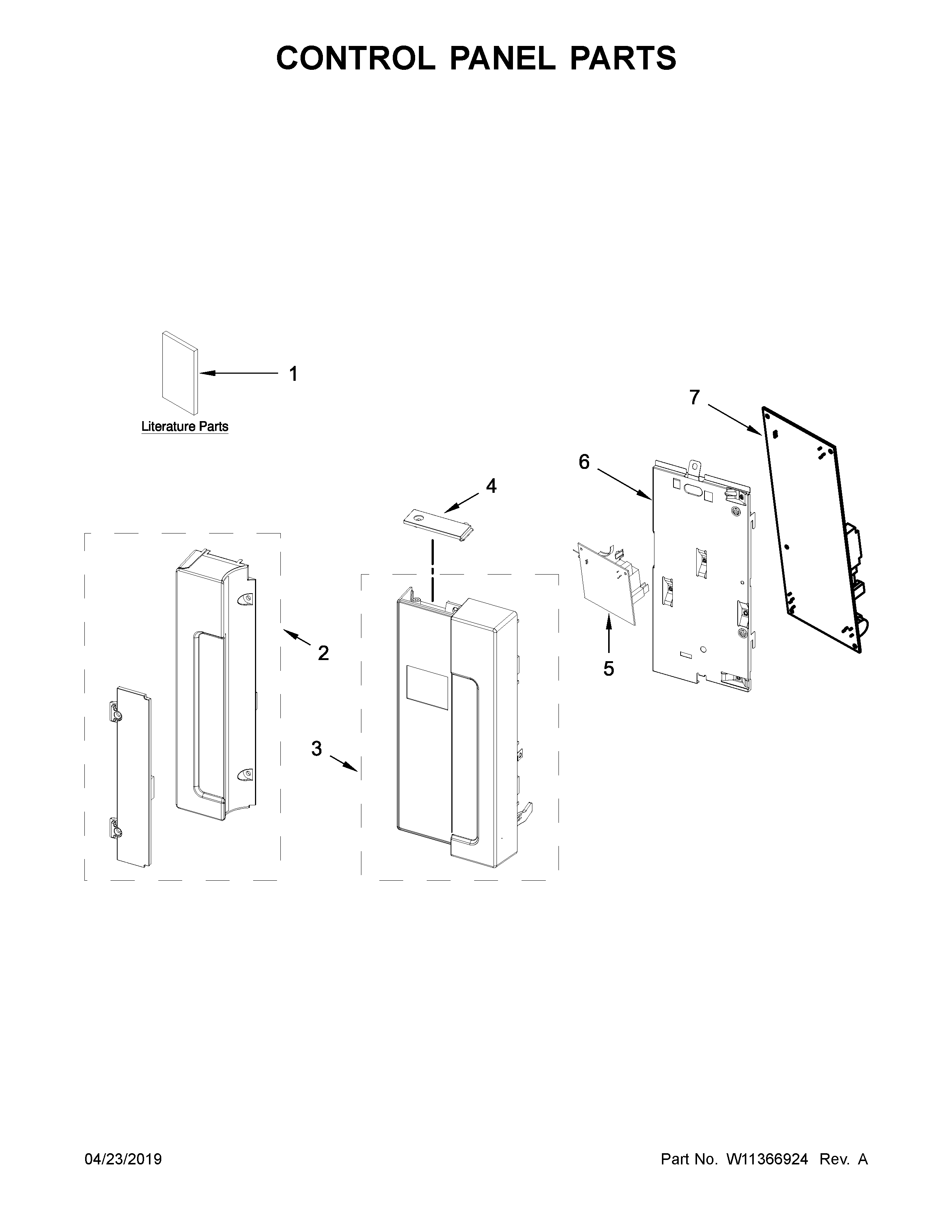 Control panel parts