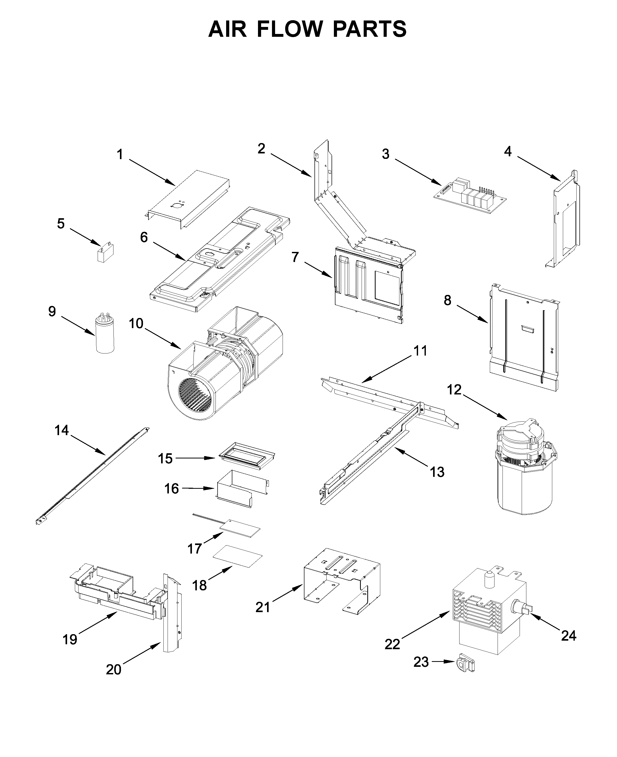 Air flow parts
