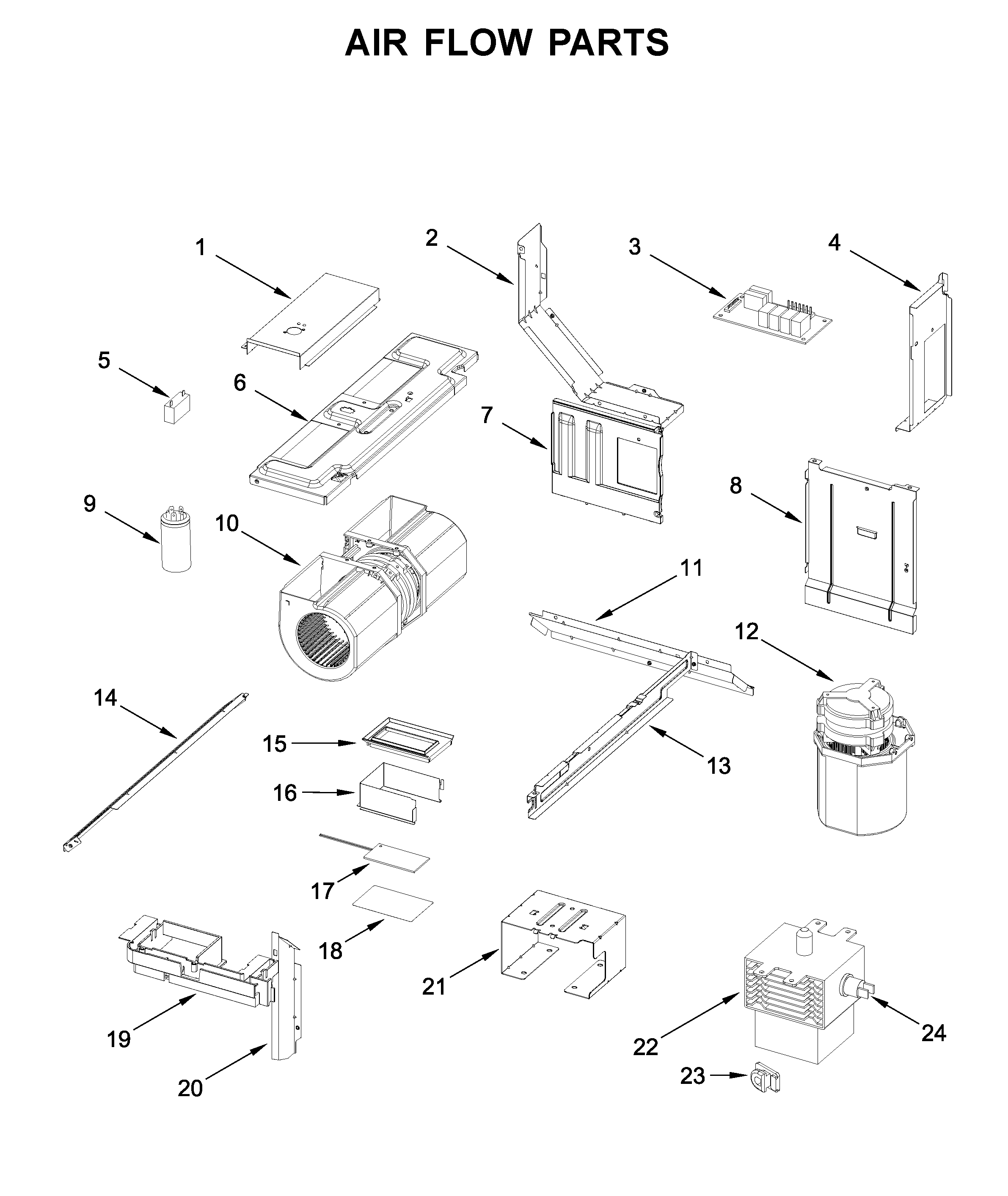 Air flow parts