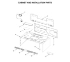 KitchenAid YKMLS311HBL6 cabinet and installation parts diagram