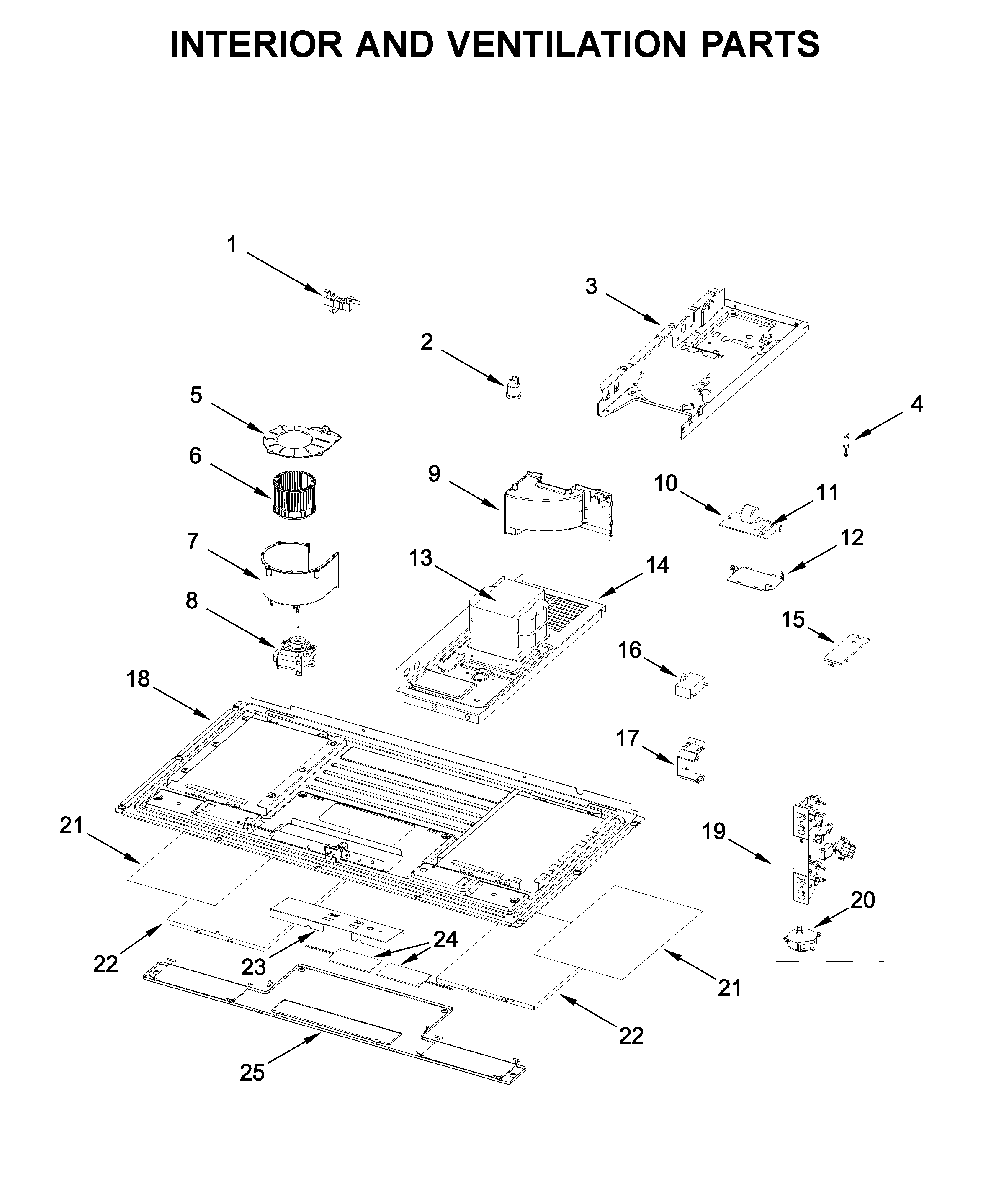 INTERIOR AND VENTILATION PARTS