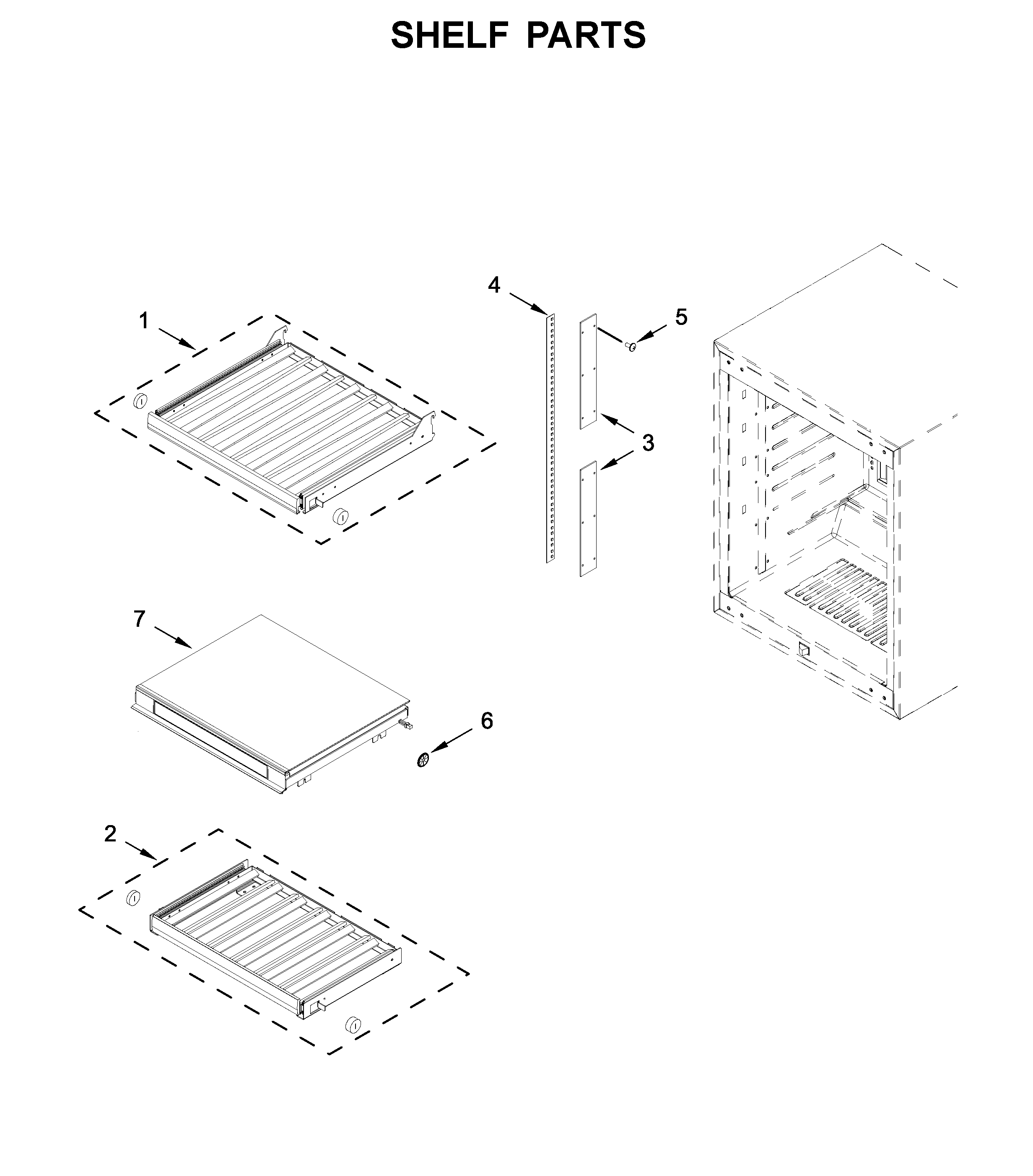 Shelf parts