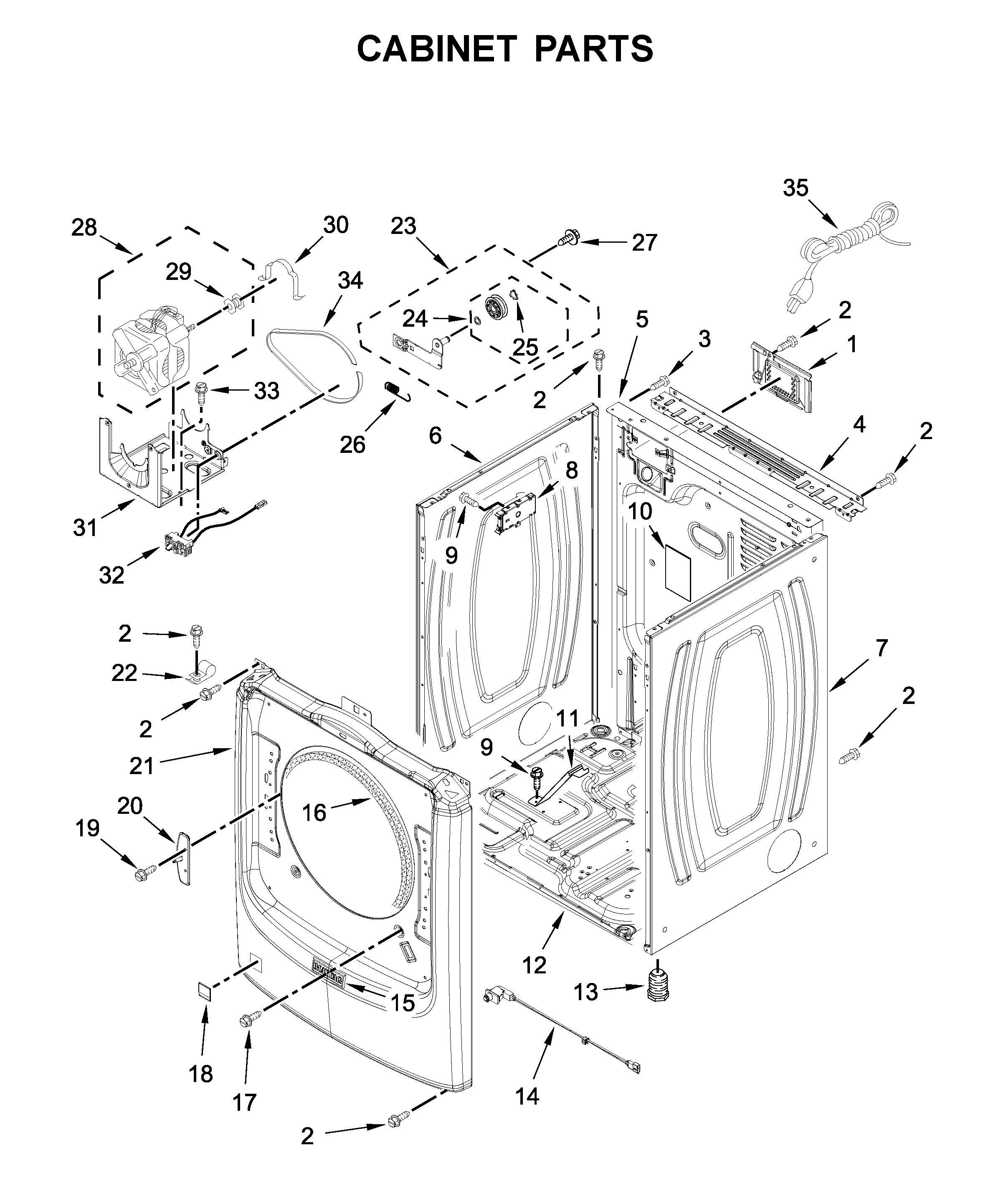 Cabinet parts
