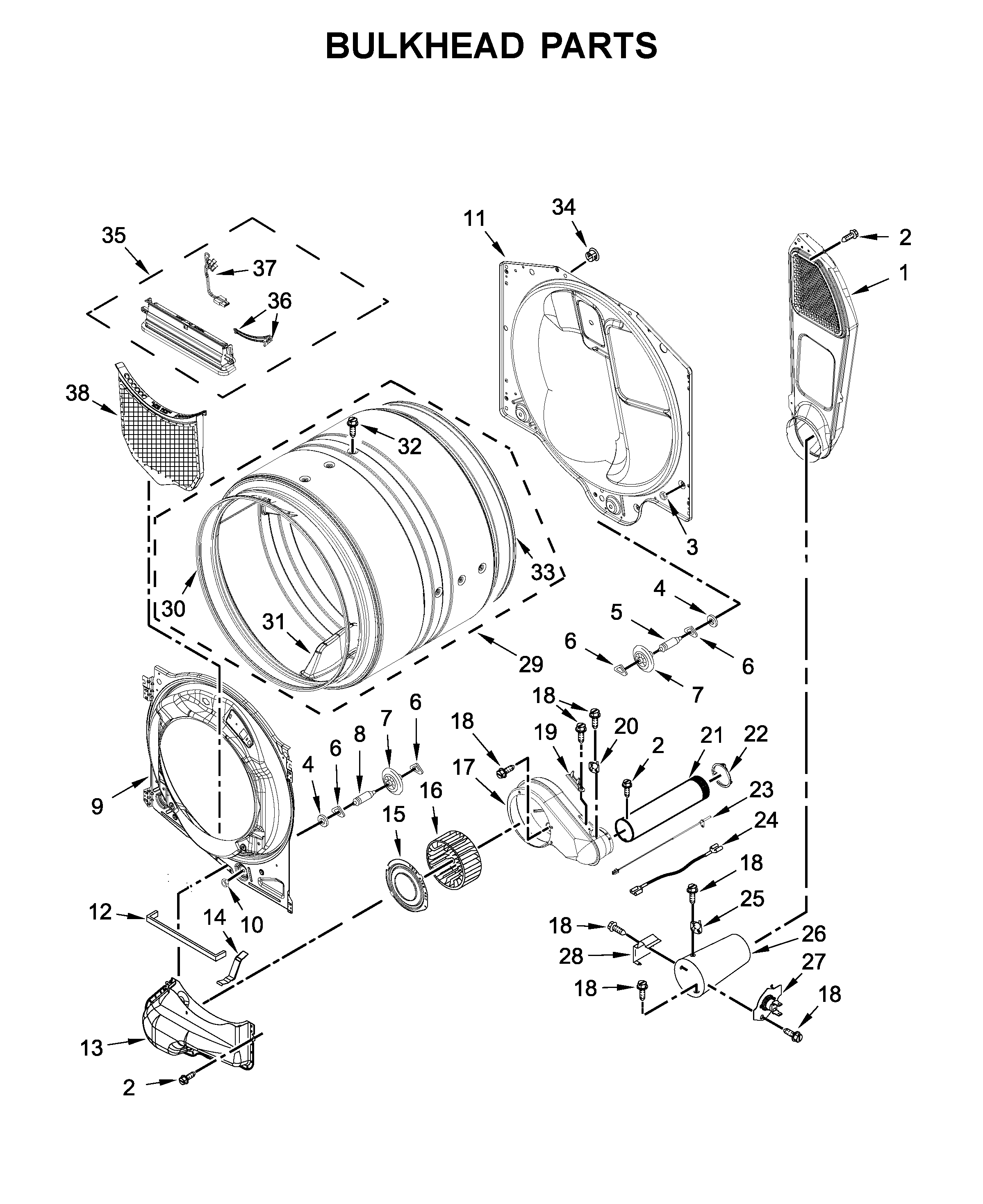 Bulkhead parts