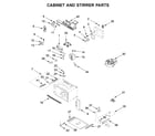 Jenn-Air JMC2427IM01 cabinet and stirrer parts diagram