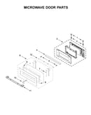 Microwave door parts