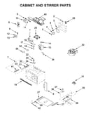 Cabinet and stirrer parts