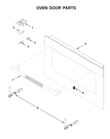 Oven door parts